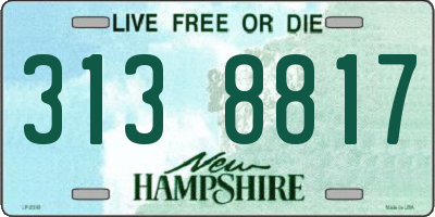 NH license plate 3138817