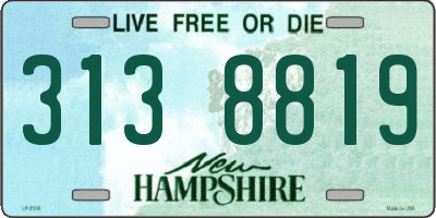 NH license plate 3138819