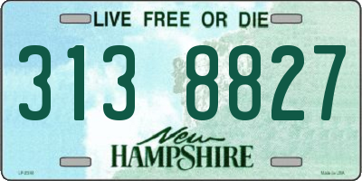 NH license plate 3138827