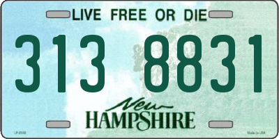 NH license plate 3138831