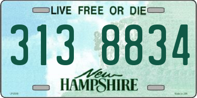 NH license plate 3138834