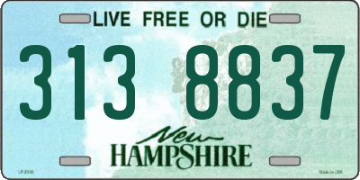 NH license plate 3138837