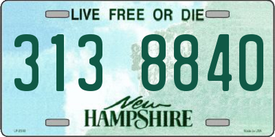 NH license plate 3138840