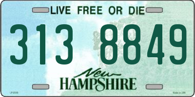 NH license plate 3138849