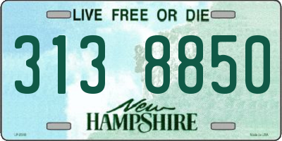 NH license plate 3138850