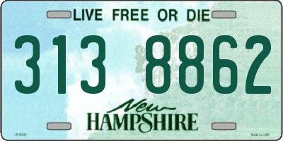 NH license plate 3138862