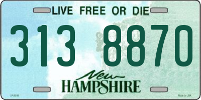 NH license plate 3138870