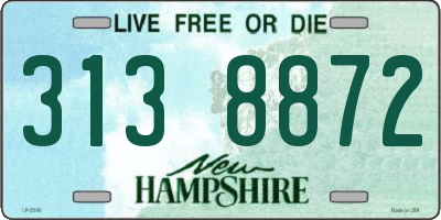 NH license plate 3138872