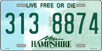 NH license plate 3138874