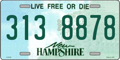 NH license plate 3138878