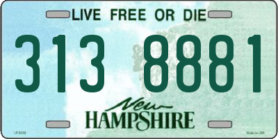 NH license plate 3138881