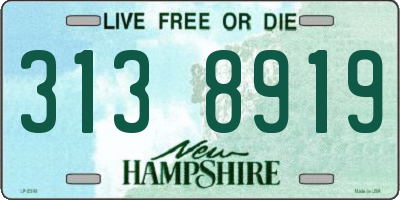 NH license plate 3138919