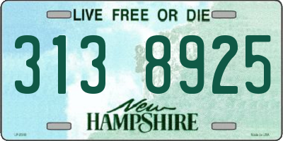 NH license plate 3138925