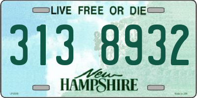 NH license plate 3138932