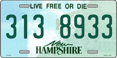 NH license plate 3138933