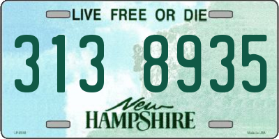 NH license plate 3138935