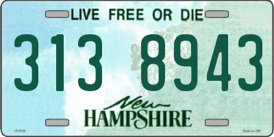 NH license plate 3138943