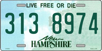 NH license plate 3138974