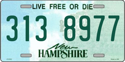 NH license plate 3138977