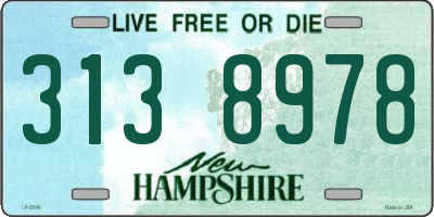NH license plate 3138978