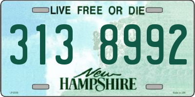 NH license plate 3138992