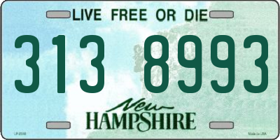 NH license plate 3138993