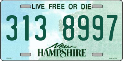 NH license plate 3138997