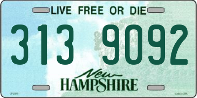 NH license plate 3139092