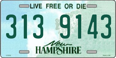 NH license plate 3139143