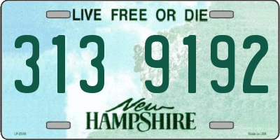 NH license plate 3139192