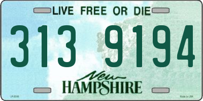 NH license plate 3139194