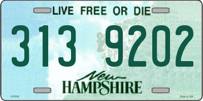 NH license plate 3139202