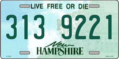 NH license plate 3139221