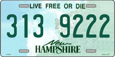 NH license plate 3139222