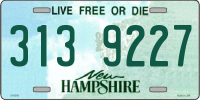 NH license plate 3139227