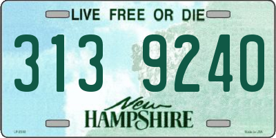NH license plate 3139240
