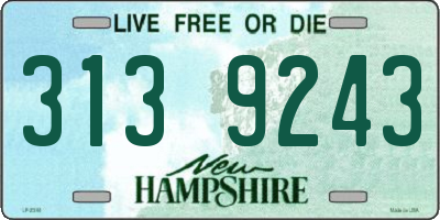NH license plate 3139243