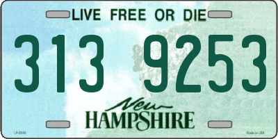 NH license plate 3139253