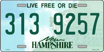 NH license plate 3139257