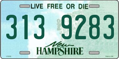 NH license plate 3139283