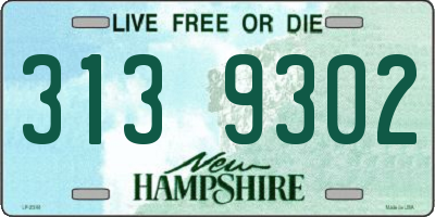 NH license plate 3139302