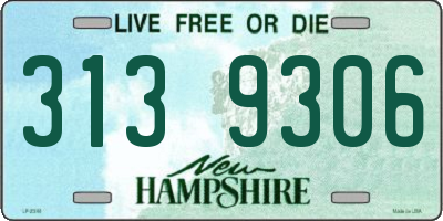 NH license plate 3139306