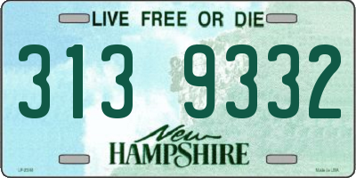 NH license plate 3139332