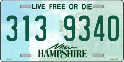 NH license plate 3139340