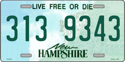 NH license plate 3139343