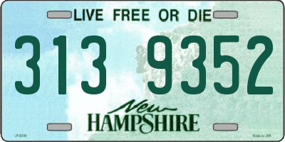 NH license plate 3139352