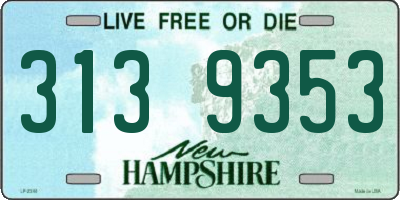 NH license plate 3139353