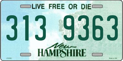 NH license plate 3139363