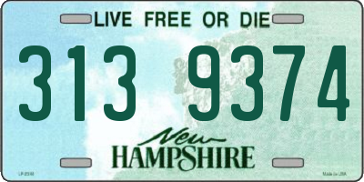 NH license plate 3139374
