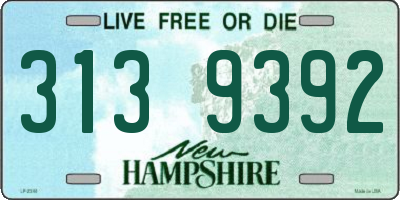 NH license plate 3139392